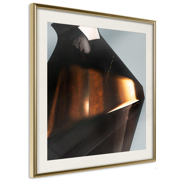 Poster - Nothingness  - goud passepartout