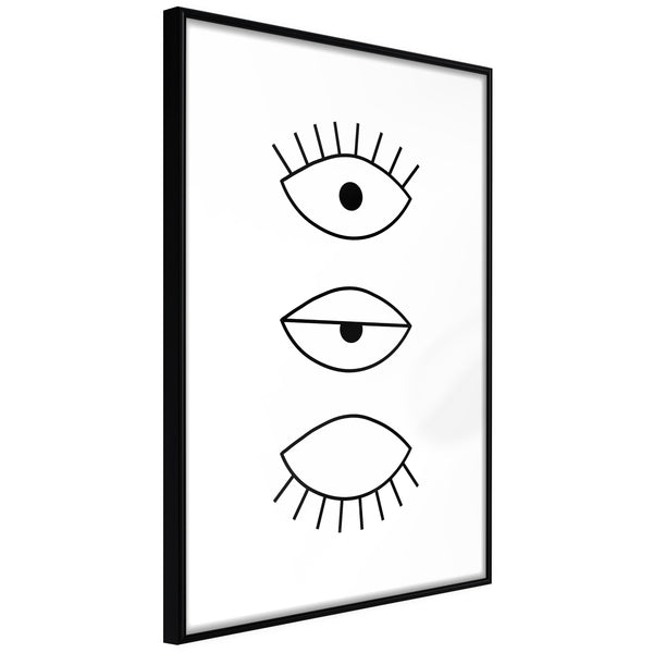 Poster - Phases of Falling Asleep  - zwart