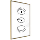 Poster - Phases of Falling Asleep  - goud