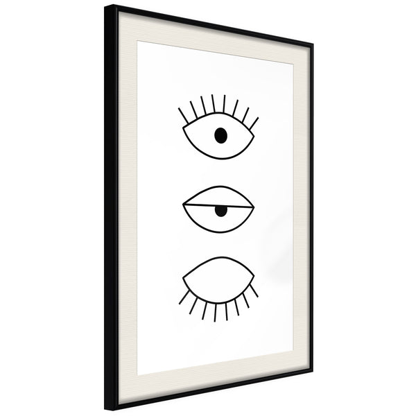 Poster - Phases of Falling Asleep  - zwart passepartout