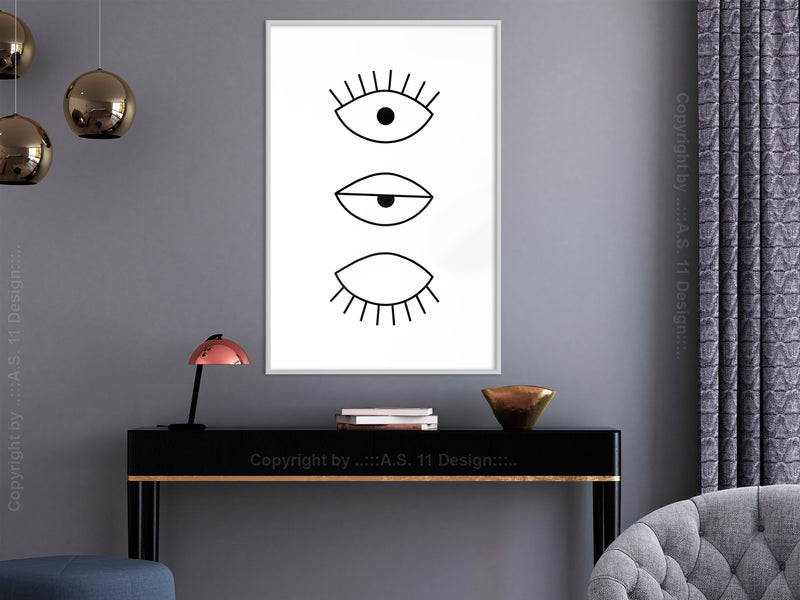 Poster - Phases of Falling Asleep  - wit