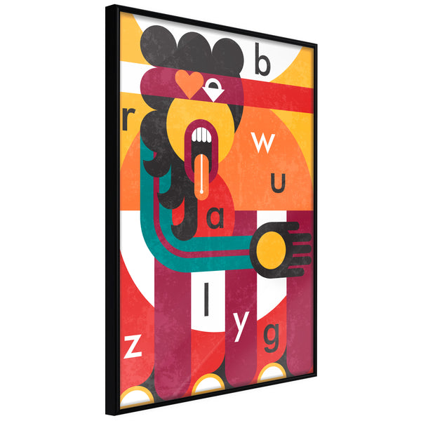 Poster - Colourful Thoughts  - zwart
