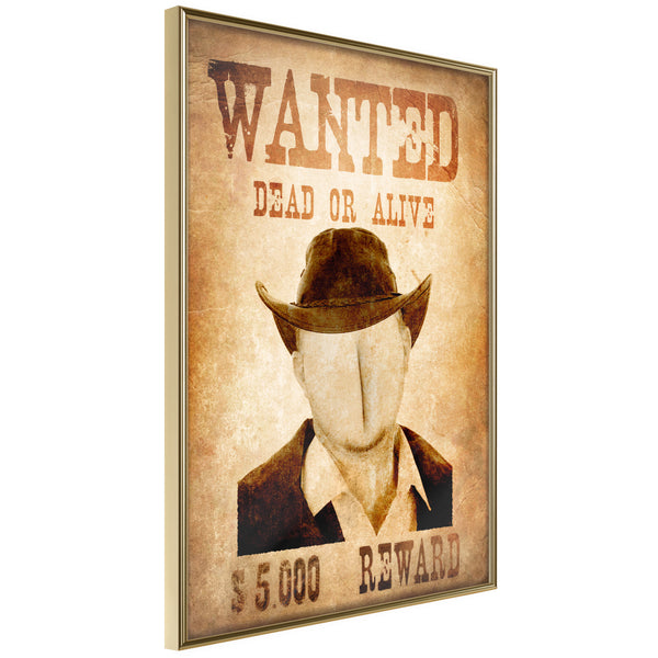 Poster - Long Time Ago in the Wild West  - goud