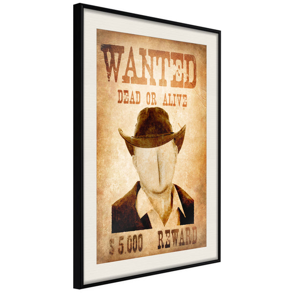 Poster - Long Time Ago in the Wild West  - zwart passepartout