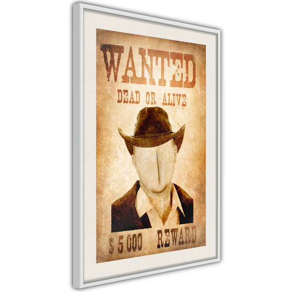 Poster - Long Time Ago in the Wild West  - wit passepartout