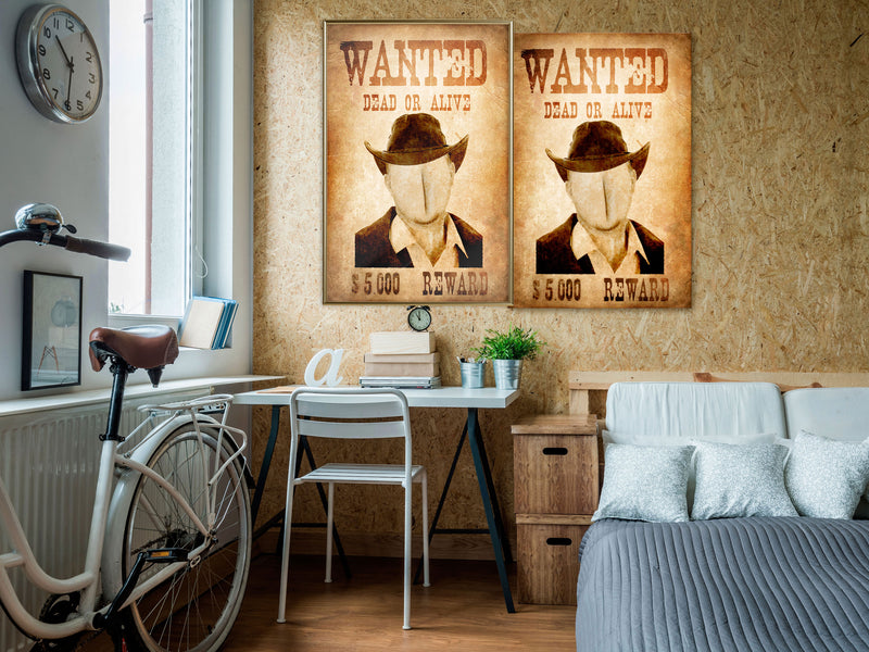 Poster - Long Time Ago in the Wild West  - goud