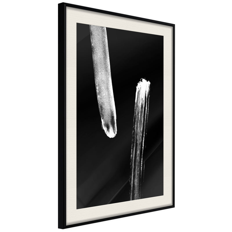 Poster - Braking Distance (Black)  - zwart passepartout