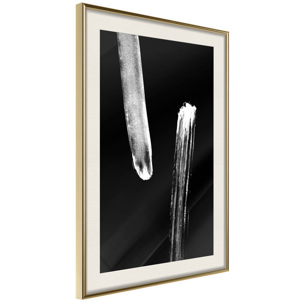 Poster - Braking Distance (Black)  - goud passepartout