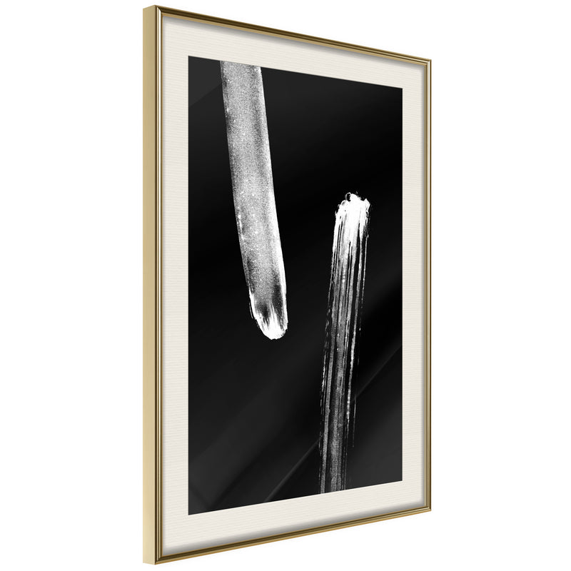 Poster - Braking Distance (Black)  - goud passepartout