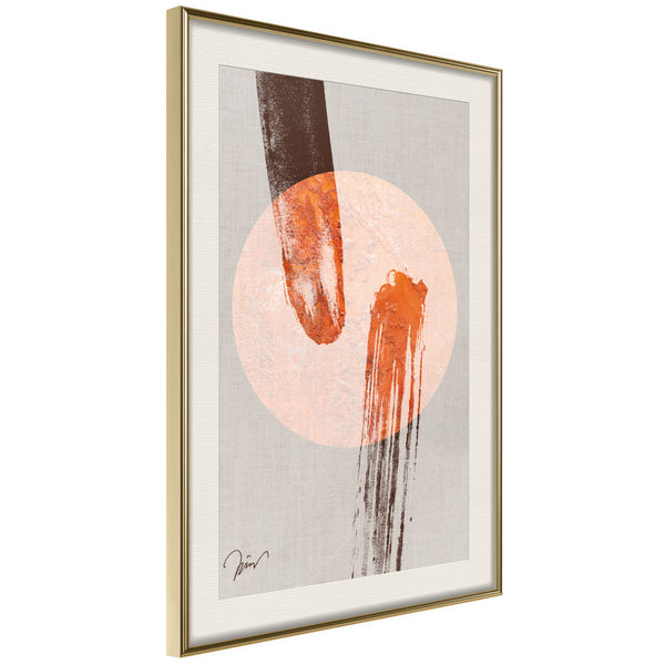 Poster - By a Hairs Breadth  - goud passepartout