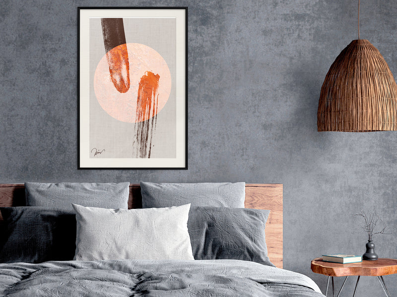 Poster - By a Hairs Breadth  - zwart passepartout