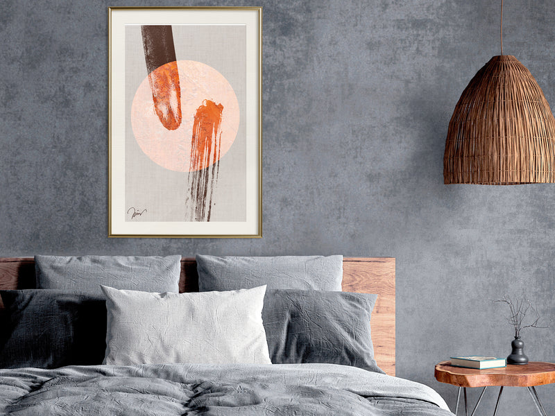 Poster - By a Hairs Breadth  - goud passepartout