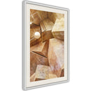 Poster - Cubic Rocks  - wit passepartout