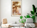 Poster - Cubic Rocks  - goud passepartout