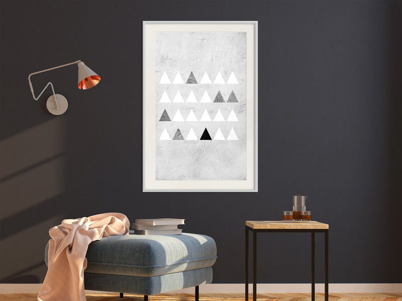 Poster - Christmas Tree Plantation  - wit passepartout