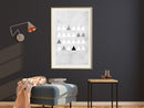 Poster - Christmas Tree Plantation  - goud passepartout