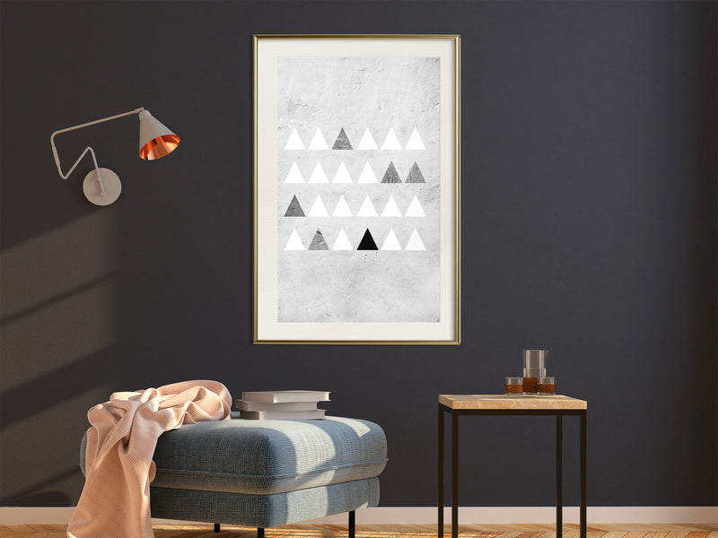Poster - Christmas Tree Plantation  - goud passepartout