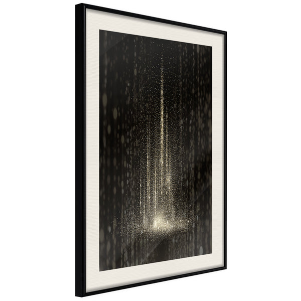 Poster - Rain of Light  - zwart passepartout