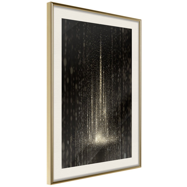 Poster - Rain of Light  - goud passepartout