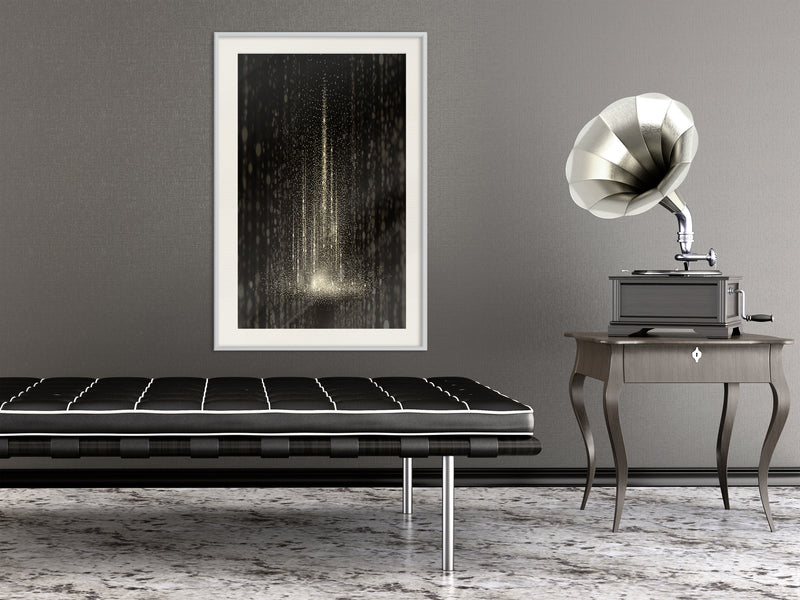 Poster - Rain of Light  - wit passepartout