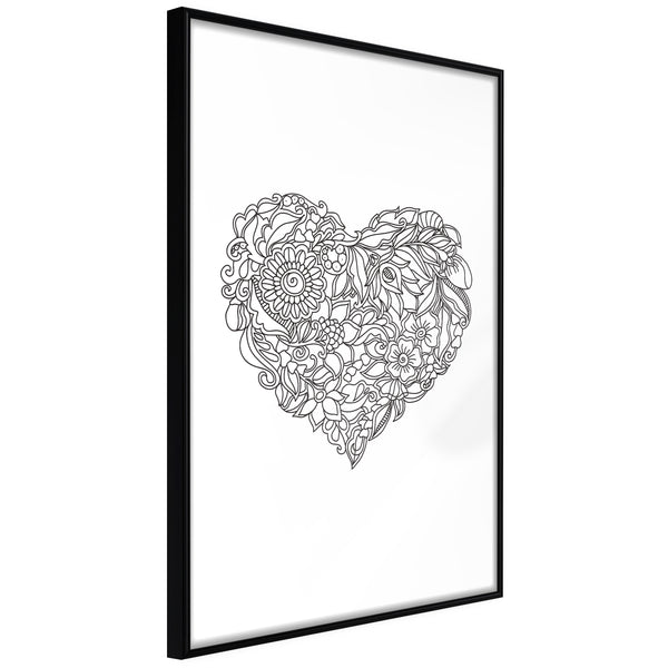 Poster - Fulfillment of Love  - zwart