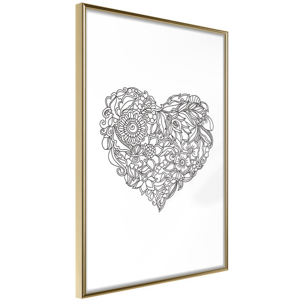 Poster - Fulfillment of Love  - goud