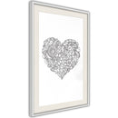 Poster - Fulfillment of Love  - wit passepartout