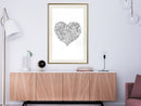 Poster - Fulfillment of Love  - goud passepartout