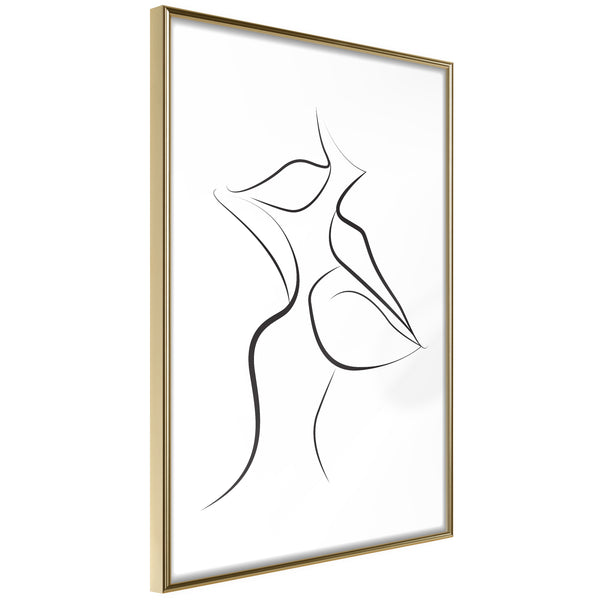 Poster - Passionate Closeness  - goud