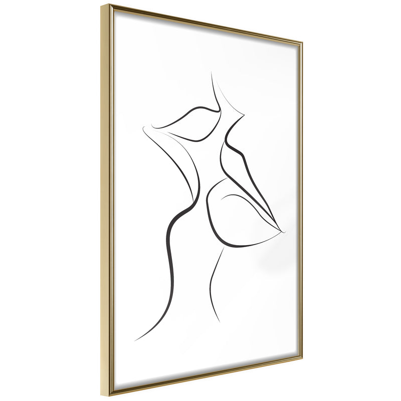 Poster - Passionate Closeness  - goud
