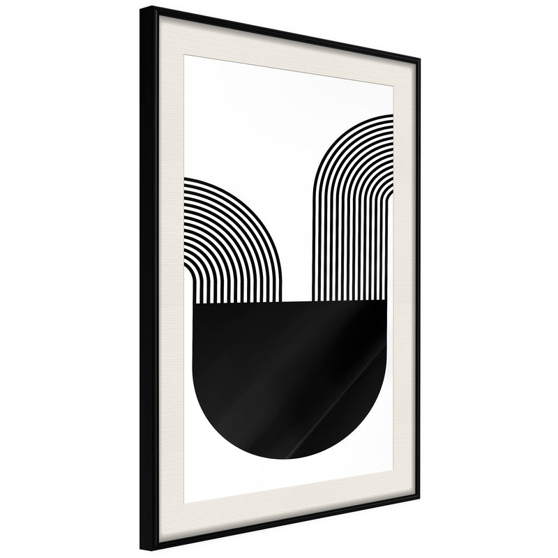 Poster - Flow  - zwart passepartout