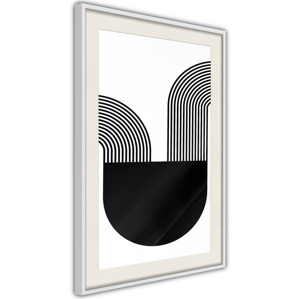 Poster - Flow  - wit passepartout
