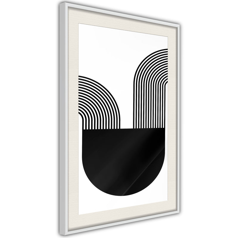 Poster - Flow  - wit passepartout