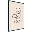 Poster - Winding Road  - zwart passepartout