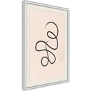 Poster - Winding Road  - wit passepartout