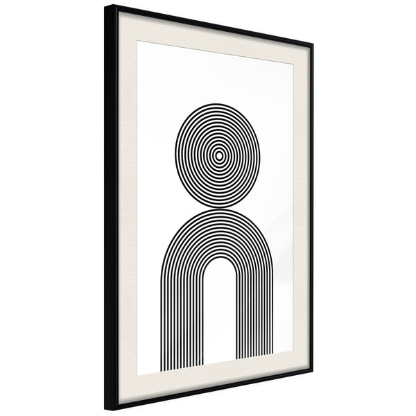 Poster - Internal Balance  - zwart passepartout