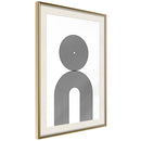Poster - Internal Balance  - goud passepartout