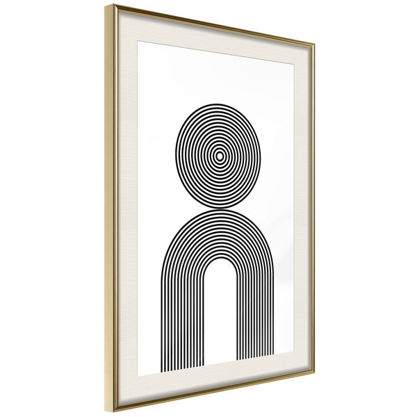 Poster - Internal Balance  - goud passepartout