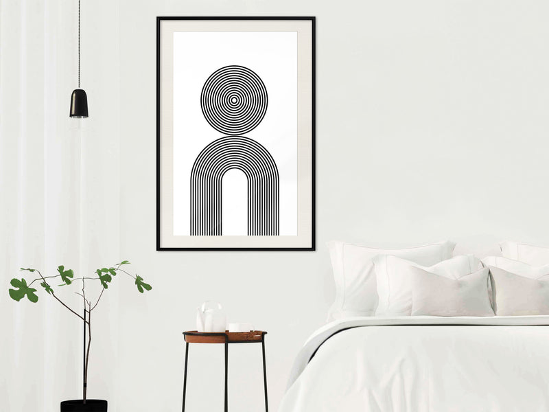 Poster - Internal Balance  - zwart passepartout