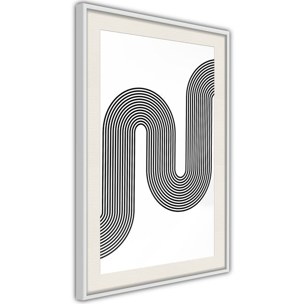 Poster - Ups and Downs of Life  - wit passepartout