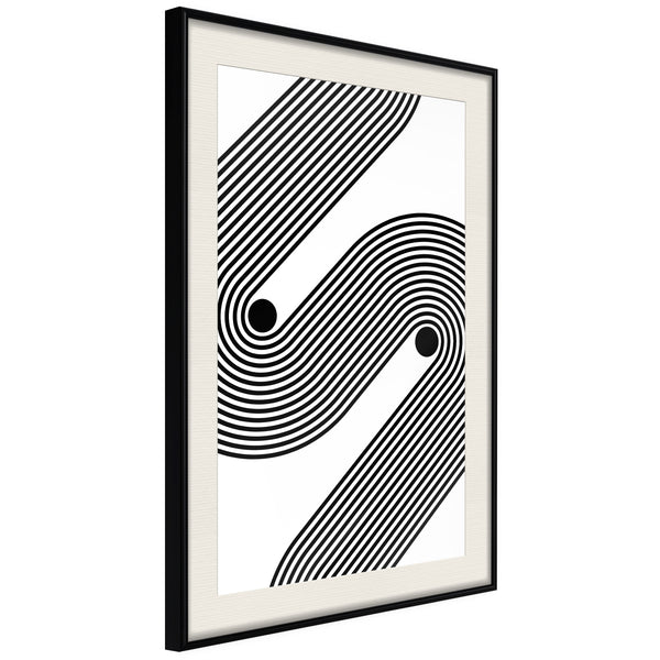 Poster - Separated  - zwart passepartout