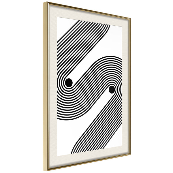 Poster - Separated  - goud passepartout