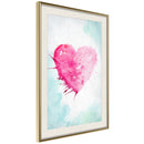 Poster - Symbol Of Love  - goud passepartout