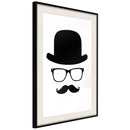 Poster - Gentleman Attributes  - zwart passepartout