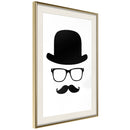 Poster - Gentleman Attributes  - goud passepartout