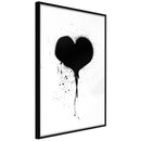 Poster - Graffiti Heart  - zwart