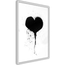 Poster - Graffiti Heart  - wit