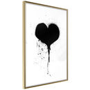 Poster - Graffiti Heart  - goud