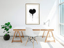 Poster - Graffiti Heart  - goud passepartout
