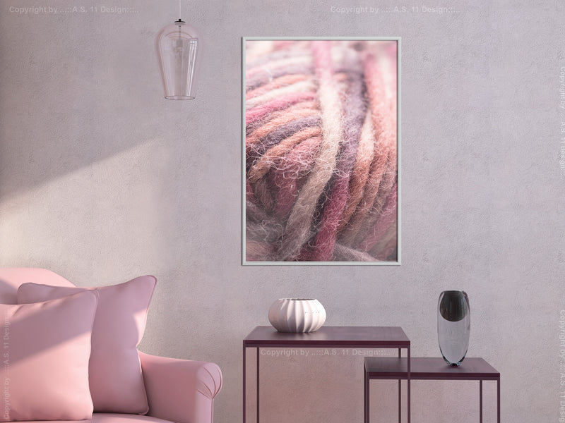 Poster - Skein of Wool  - wit